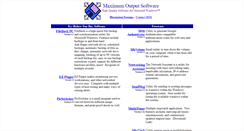 Desktop Screenshot of maxoutput.com